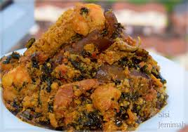 Egusi soup with Goatmeat